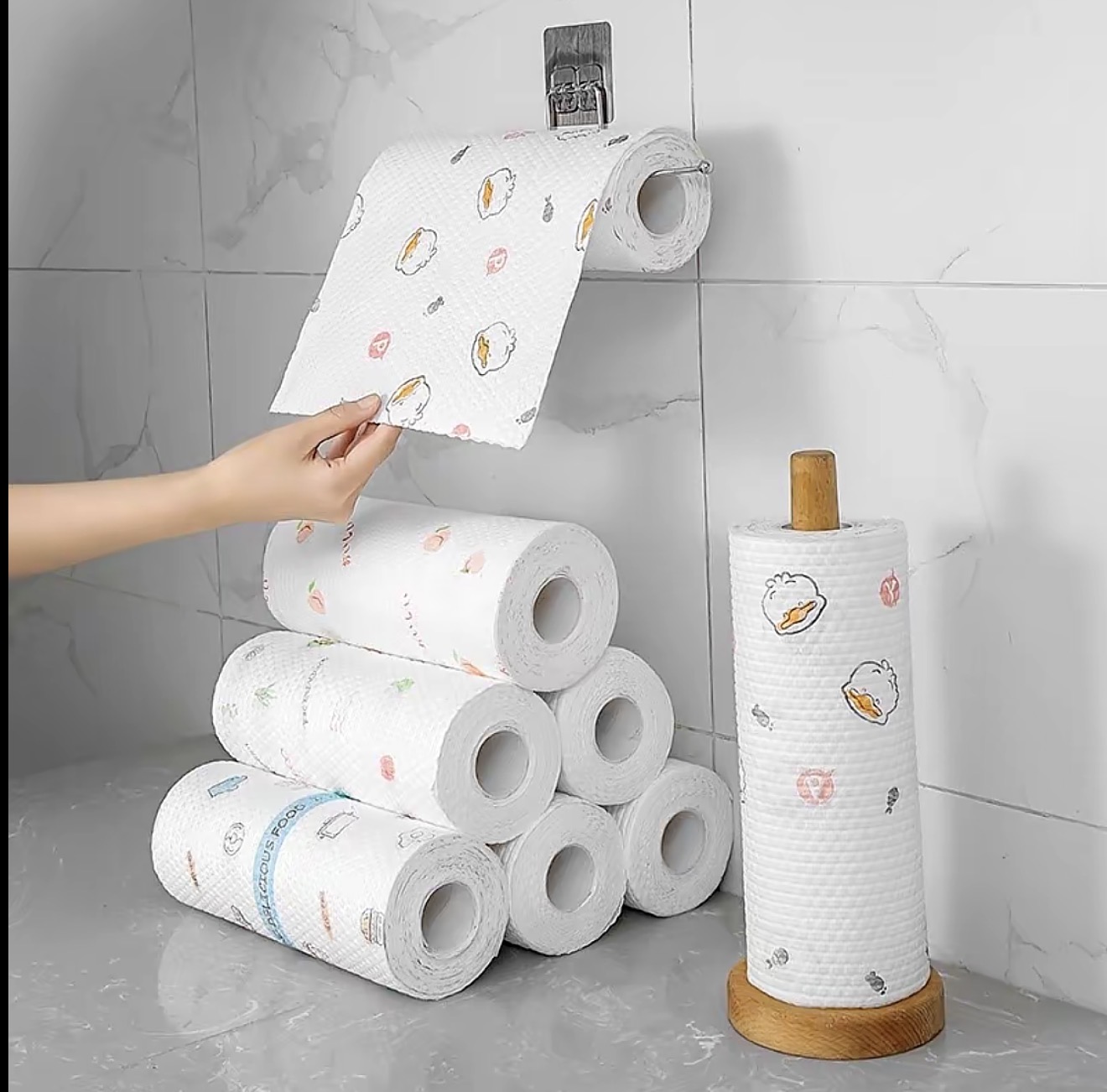 Reusable kitchen tissue